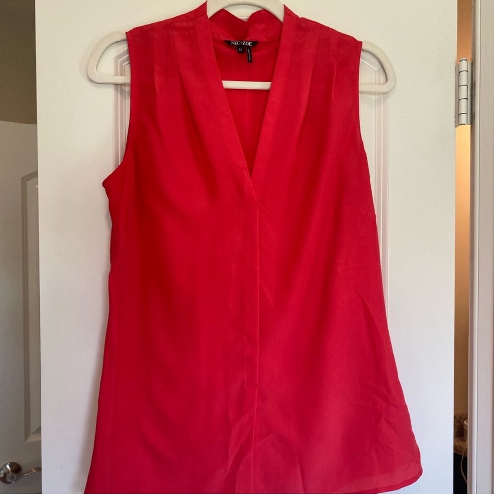 NIC+ZOE Red Sleeveless Top